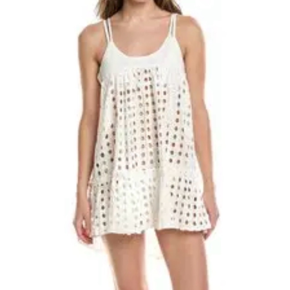 Surf Gypsy White Crochet Swim Cover-Up